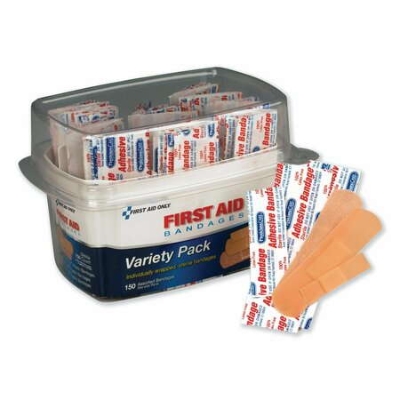 PHYSICIANSCARE First Aid Bandages, Assorted, 150 Pieces/Kit 90095